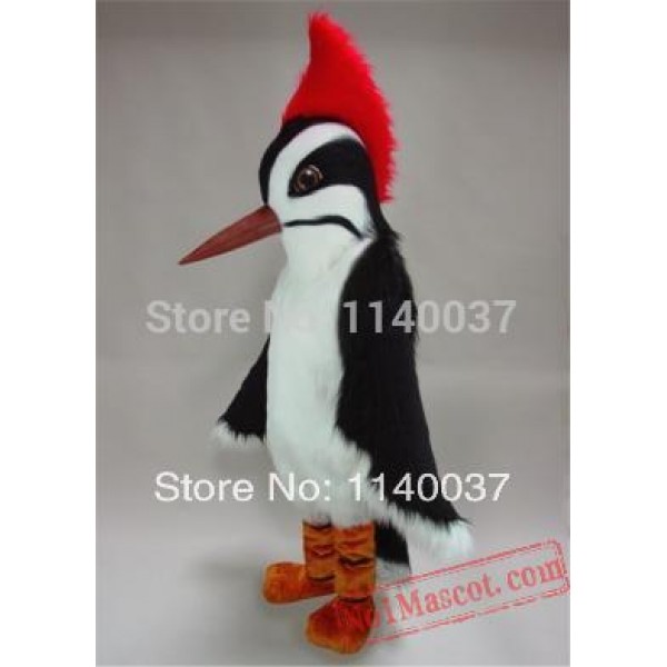 Red Crown Woodpecker Mascot Costume.