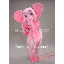 Miss Pink Elephant Mascot Costume