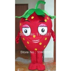 Red Strawberry Easter Fruit Mascot Costume