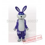 Easter Purple Bunny Rabbit Mascot Costume