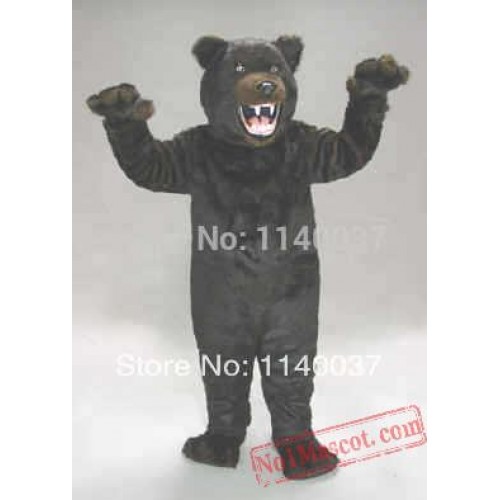 Fierce Grizzly Bear Mascot Costume