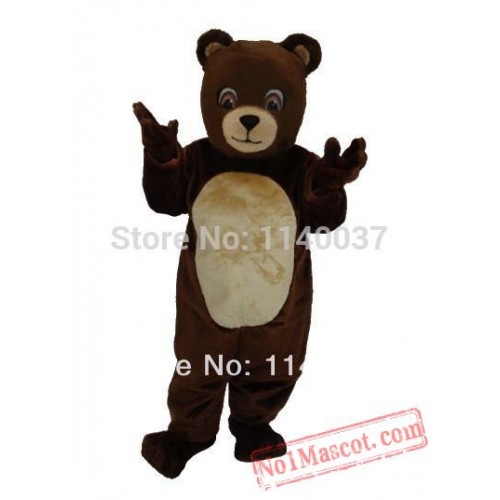 Chocolate Bear Mascot Costume