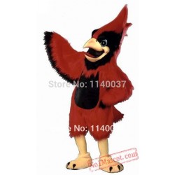 Plush Long Hair Material &Quot;Big Red&Quot; Cardinal Mascot Costume