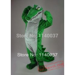 Long Mouth White Belly Green Crocodile Mascot