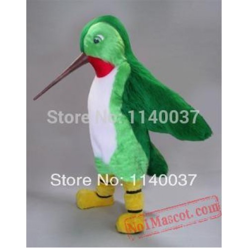 Green Hummingbird Hummer Mascot Costume