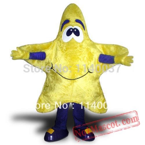 Cute Yellow Star Mascot Costume