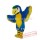 Long Hair Material Blue Macaw Mascot