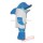 Professional Custom White Coate Blue Dolphin Mascot Costume