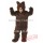 Long Fur Dark Brown Grizzly Bear Mascot Costume