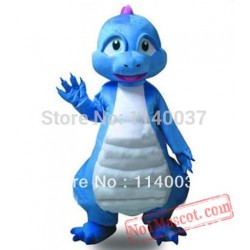 Blue Dinosaur Dragon Mascot Costume