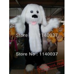 Pluffy Hair Dog Mascot Costume