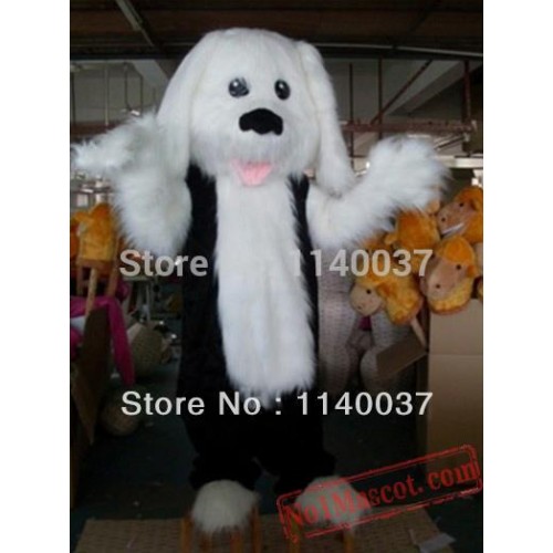 Pluffy Hair Dog Mascot Costume