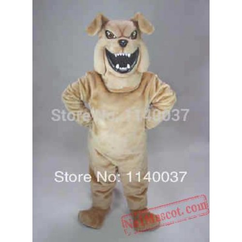 Fierce Bark Brown Bully Dog Mascot Costume