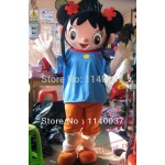 Girl Mascot Cartoon Costume