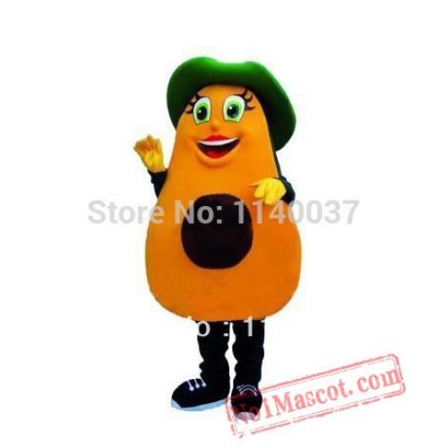 Avocado Mascot Cartoon Costume
