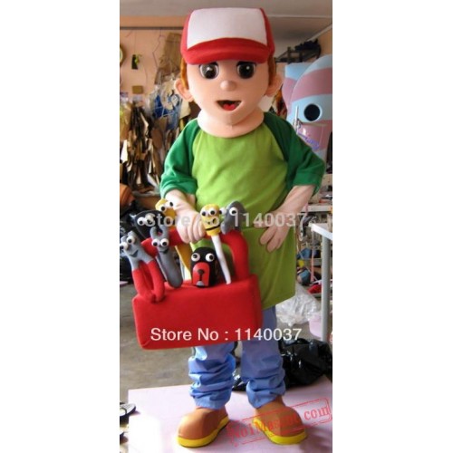 Boy Plush Mascot Costume