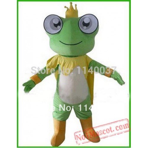 Frog Prince Frog King Mascot Costume