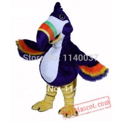 Purple Toco Toucan Tookie Bird Mascot Costume