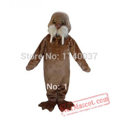 Deluxe Light Brown Walrush Mascot Costume