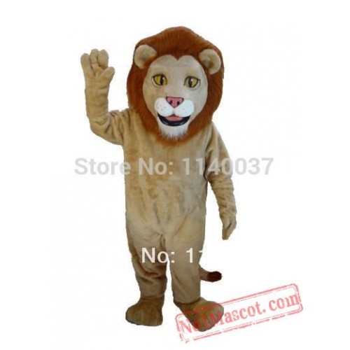 Plush Lion Mascot Costume