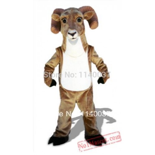 Tan Ram Mascot Costume