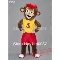 Mascot Smiley Monkey Mascot Costume