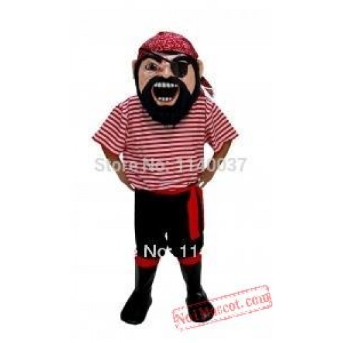 Mascot Col. Keel Haul Pirate Mascot Costume
