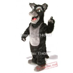 Black Wolf Mascot Costume