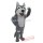 Big Head Grey Husky Mascot Costume