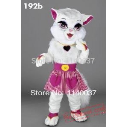 Heartfelt Kitty Cat Mascot Costume