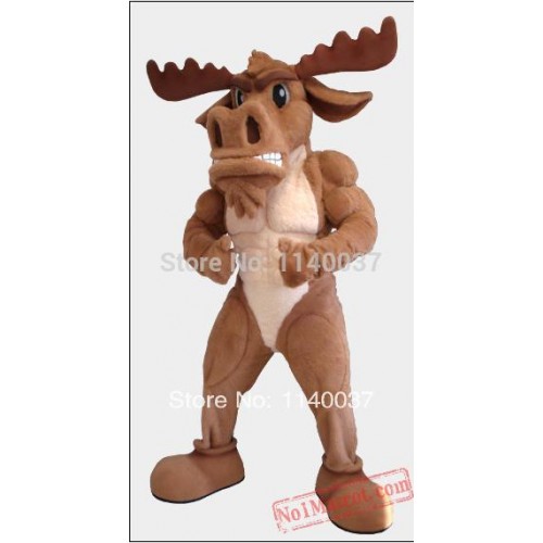 Mad Moose Mascot Costume