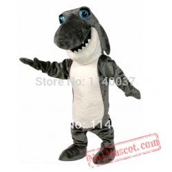 Dark Grey Johnny Jaws Shark Mascot Costume