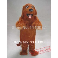 Long Hair Brown Irish Setter Dog Mascot Costume