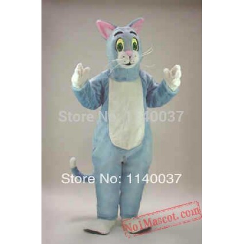 Blue Cat Mascot Costume