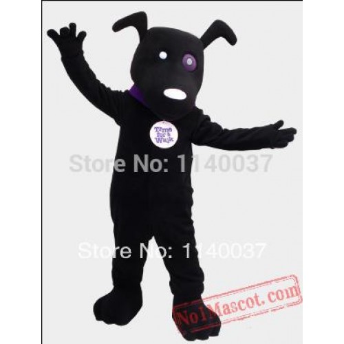 Mascot Black Dog Mascot Costume