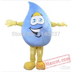 Blue Rain Drop Mascot Costume