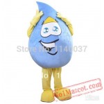 Blue Rain Drop Mascot Costume