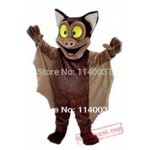 Mascot Brown Bat Mascot Costume