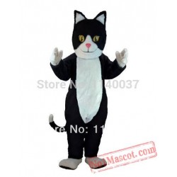Black & White Cat Mascot Costume