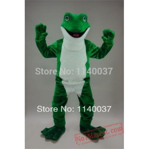 Green Frog Mascot Costume