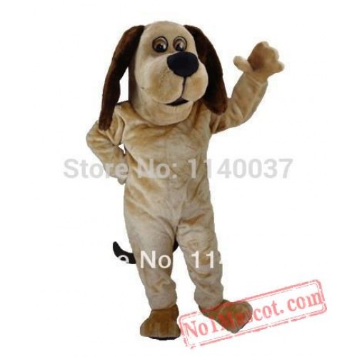 Tan Dog Mascot Costume