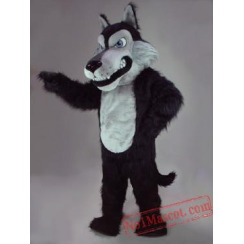 Black Wolf Coyote Mascot Costume