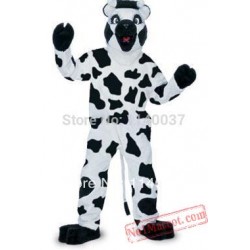 Cool Black & White Cow Mascot Costume