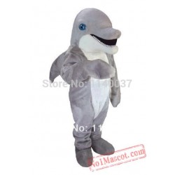 Mascot Carnival Costume Fancy Costume Grey Clever Dolphin Mascot Costume