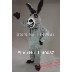 Grey Donkey Mascot Costume