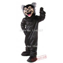 Black Wolf Mascot Costume