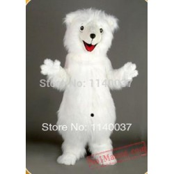 White Snow Bear Mascot Costume