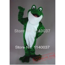 Bullfrog Green Frog Mascot Costume