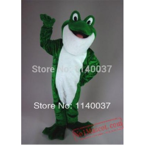 Bullfrog Green Frog Mascot Costume