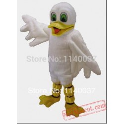 White Male Duck Mascot Costume